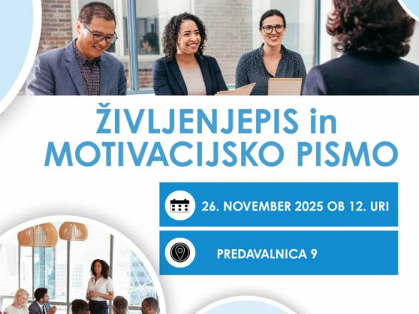 Vabljeni na delavnico Kako pripraviti učinkovit življenjepis in motivacijsko pismo?