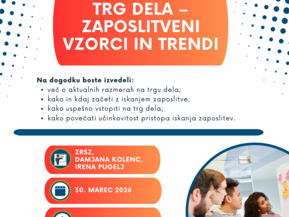 Vabilo na delavnico z naslovom Trg dela – zaposlitveni vzorci in trendi